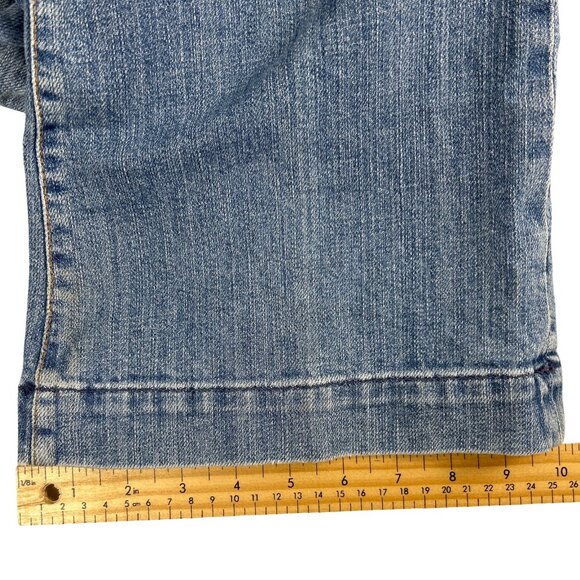 7 For All Mankind Y2K Dojo Jeans, Women's High Rise Wide Flare, Size 30/33 - Picture 11 of 15